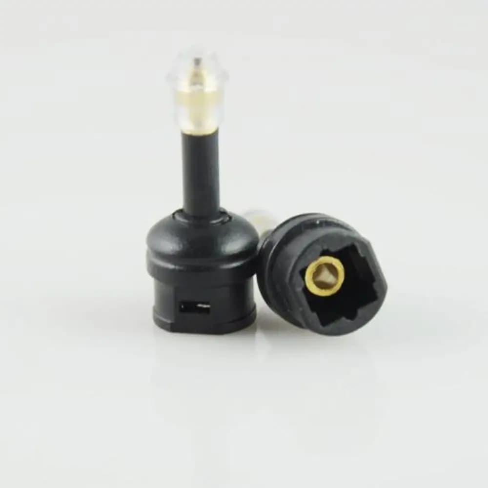 Plastic Newest SPDIF Jack Plug Fiber Optic Mini Black 3Pcs Audio Toslink To 3.5mm Adapter Optical