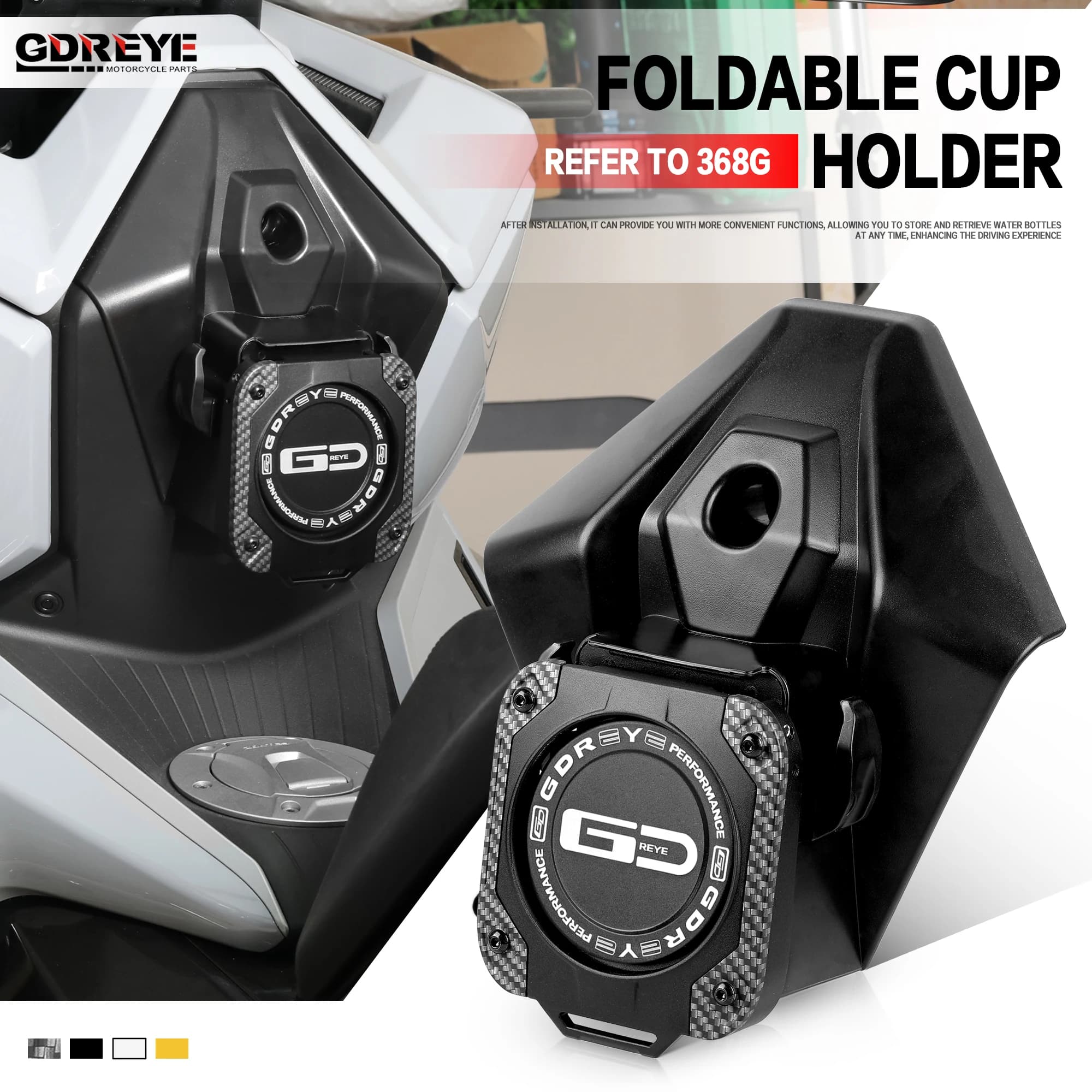 Beverage/Bicchieri in Aluminium Alloy for Moto Zontes 368G G368