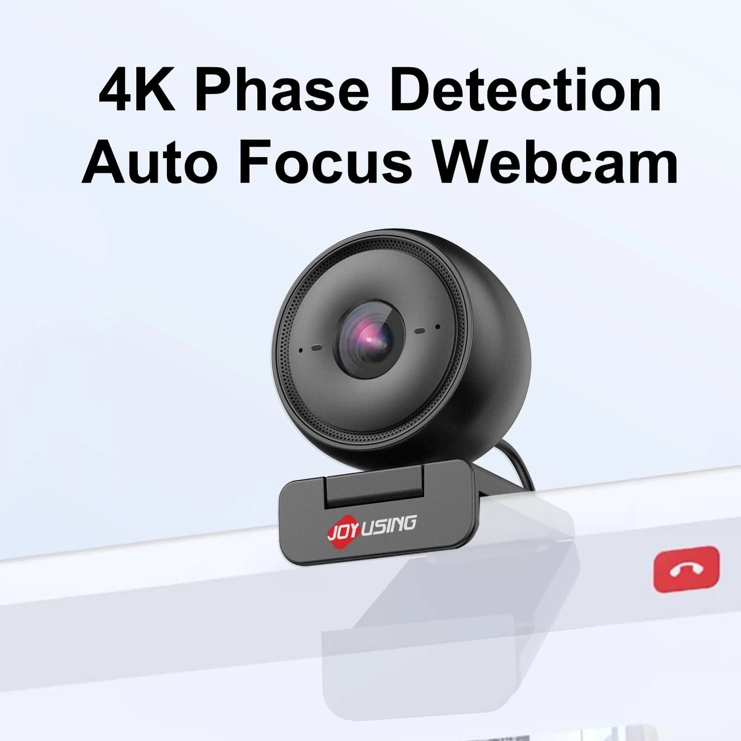 Webcam 4K Streaming JOYUSING Web Camera 1080P 60FPS Autofocus USB Computer Camera 79 ° Web Cam FOV with double microphone for PC/Lap