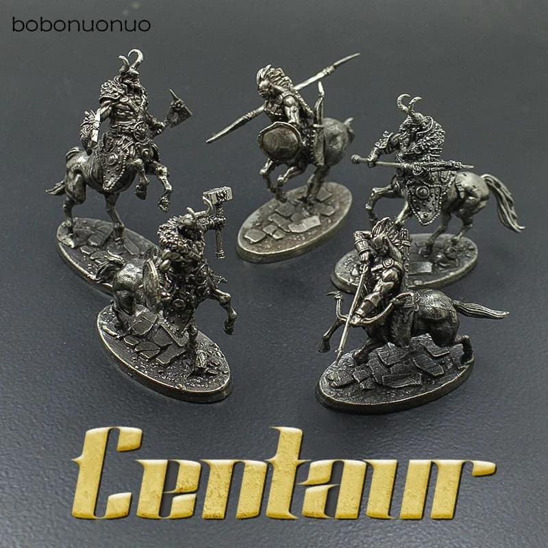 5 stili Ottone bianco massiccio Mitologia norrena Soldati Legione Modello Figurine Gioco da tavolo Scacchi di guerra Miniature Collezione di uomini Regali