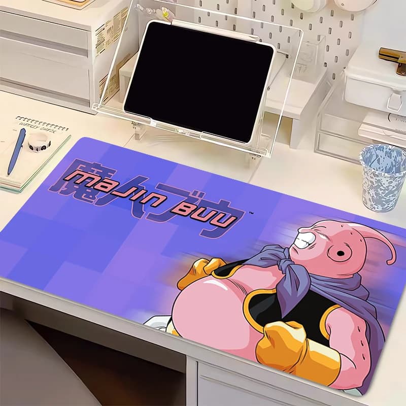 Tappetino per Mouse in Gomma DBZ Dragon Ball Majin Buu, Grande Tappetino da Scrivania per PC, Accessori per Gaming, Tappetino per Tastiera, Tappeto da Tavolo