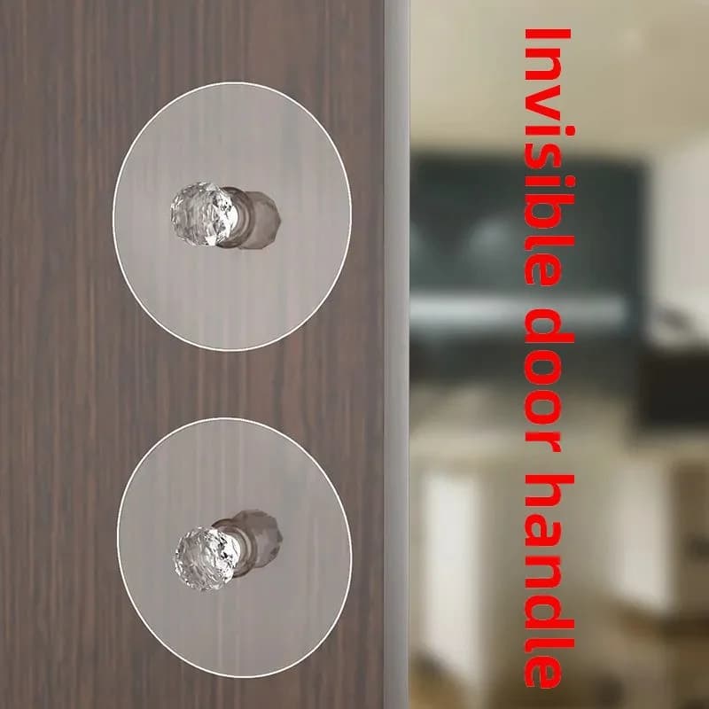Ganci adesivi trasparenti in PVC a forma di fungo con viti e dadi, supporto per appendere a parete, porta, finestra, vetro, per decorazioni.