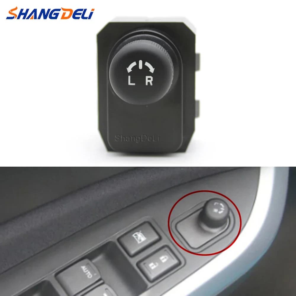 Specchietto retrovisore per auto senza pulsante interruttore pieghevole Interruttore di controllo specchio per finestra adatto per Suzuki Swift 2005 Vitara S-Cross Alivio