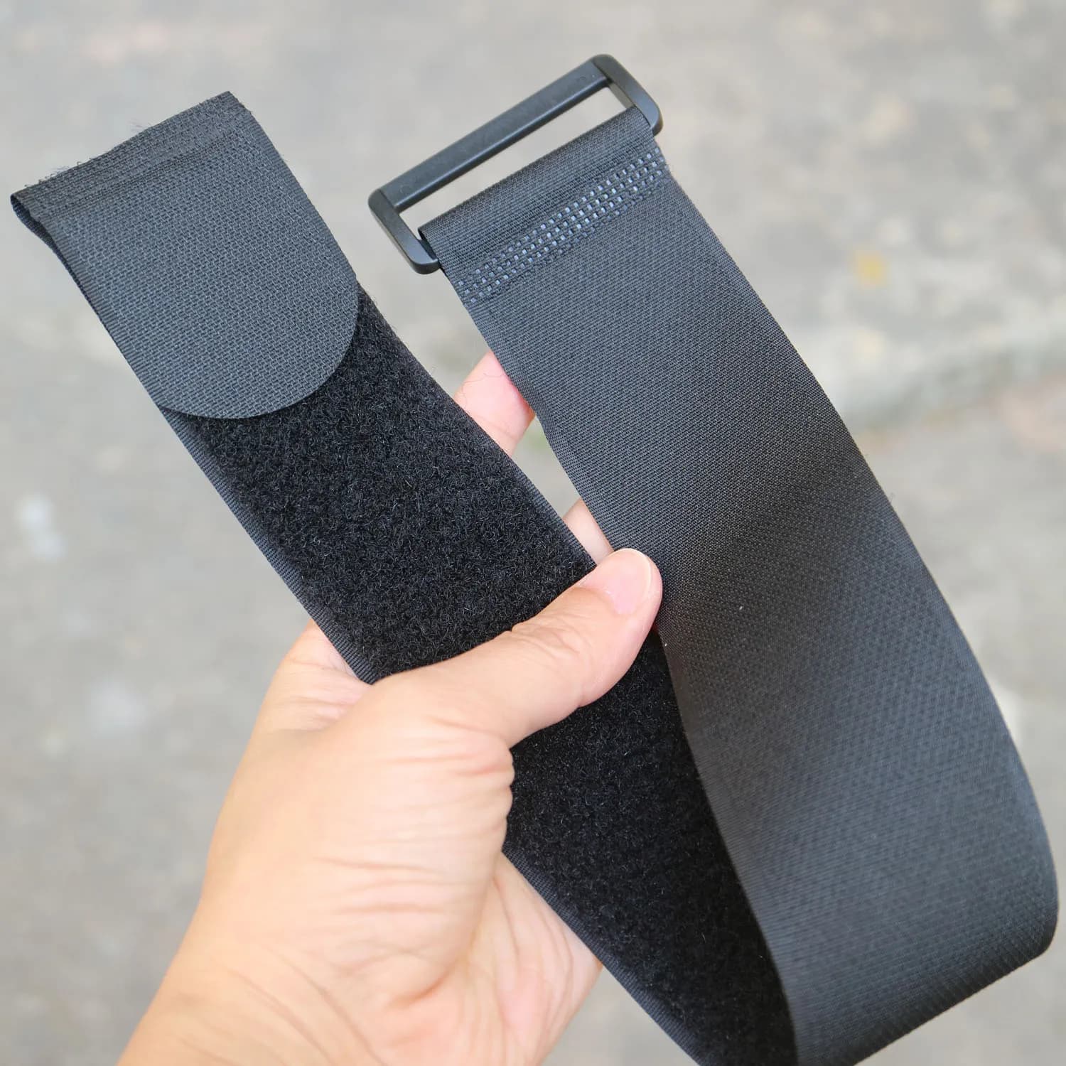 Fascette per bagagli di fissaggio in nylon riutilizzabili con fibbia 5 cm * 0,5 M/1 M cinghie di nastro adesivo di fissaggio con gancio e anello