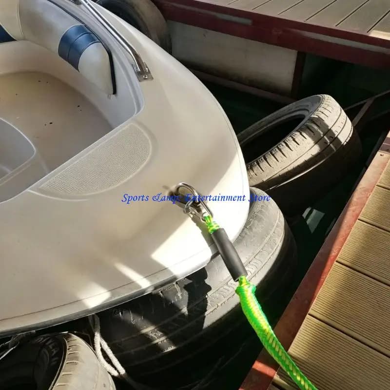 G7NF 1.2M Marine Bungees Dock Rope With Double Hook For Boats Kayaks Water Sports