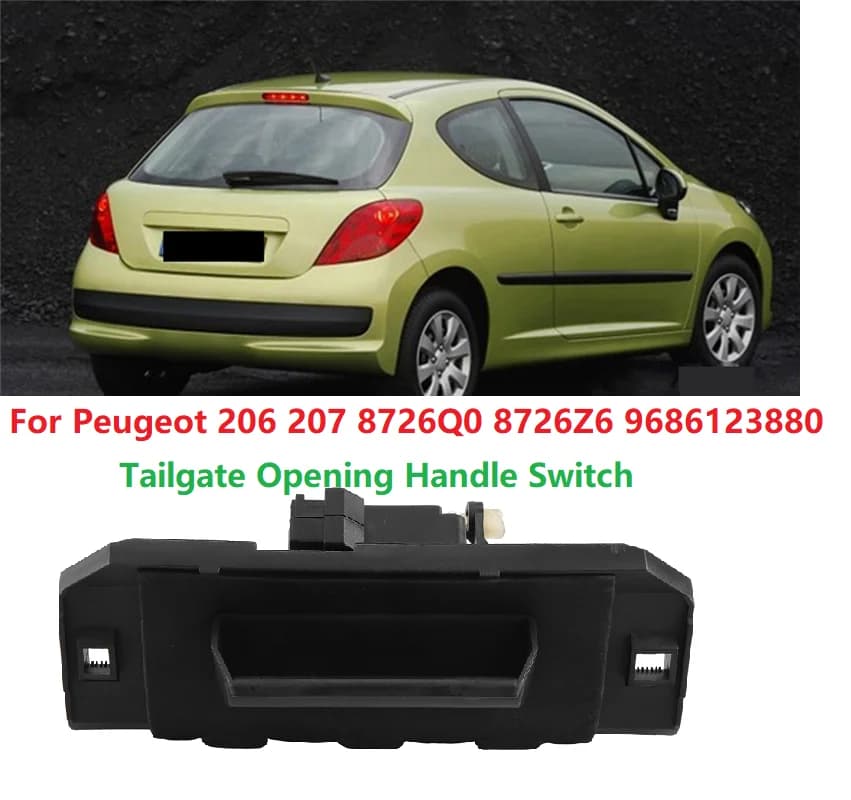 8726Q0 8726Z6 Pannello di controllo dell'apertura del portellone dell'auto 9686123880 Per Peugeot 206 207 Interruttore maniglia apertura porta posteriore