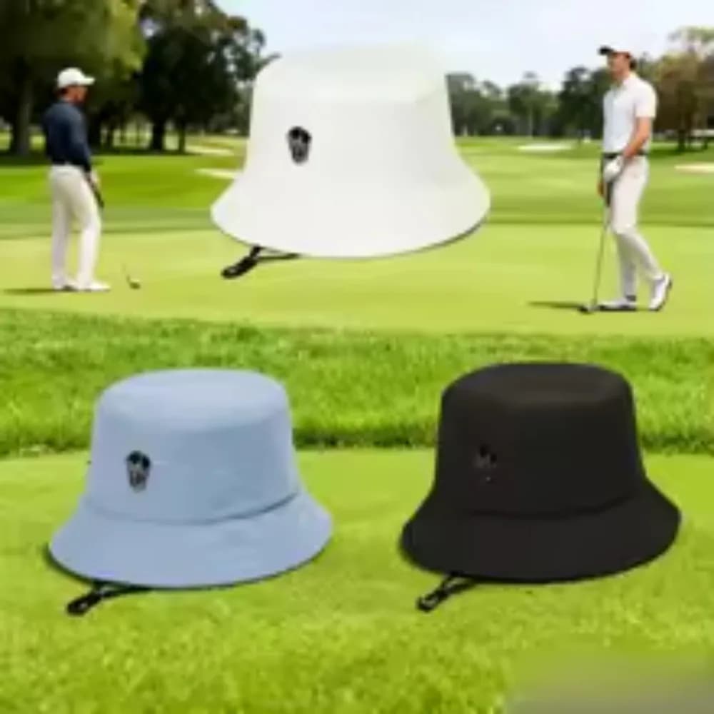 Cappello da Pescatore 2026 per Golf con Protezione Solare, Regolabile Estivo con Porta Tee, Cappello Sportivo alla Moda per Uomini e Donne