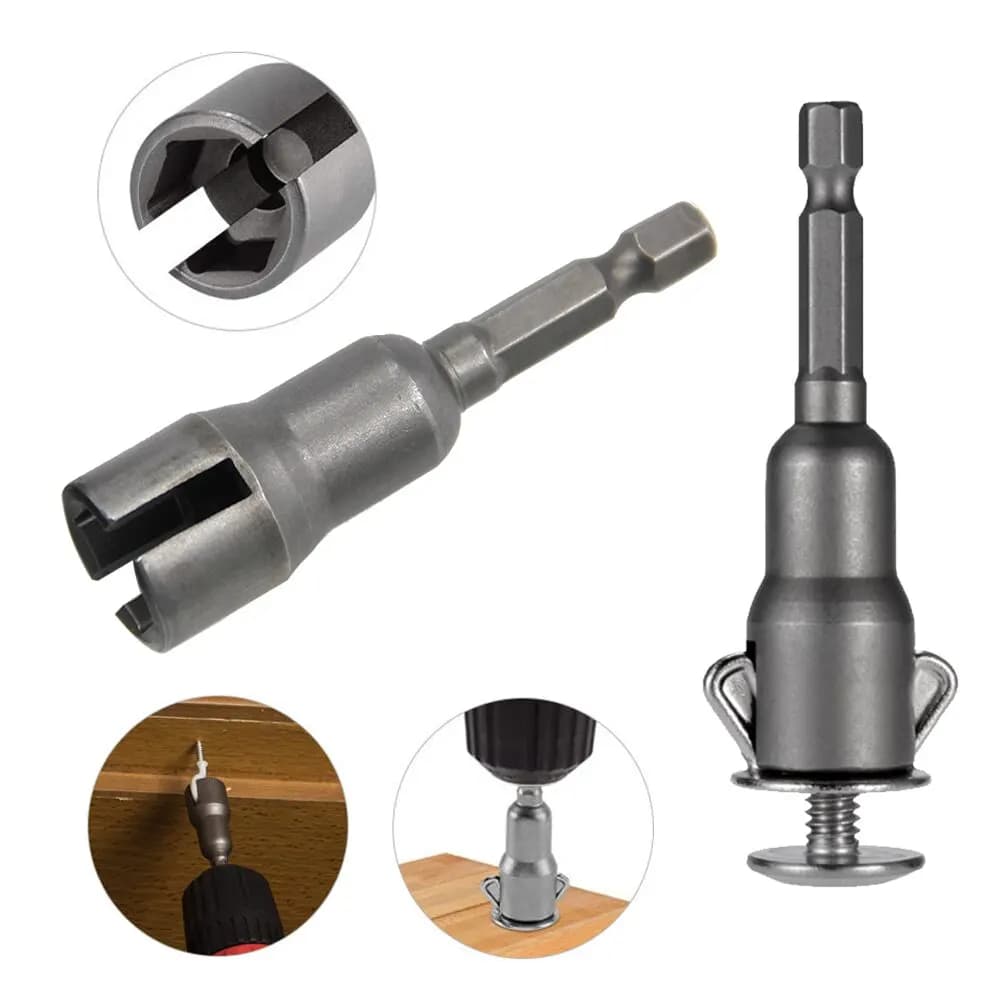 Natural grooved butterfly hole compass wrench 65mm hexagonal handle electric screwdriver nut grip tool