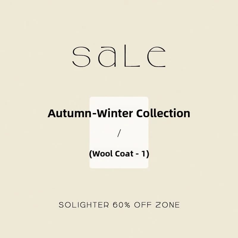 Collezione di Cappotti in Lana Solighter, Stile Vintage Autunno Inverno, Manica Lunga, Lunghezza Media, Moda Femminile Senza Cappuccio, Puro E-commerce