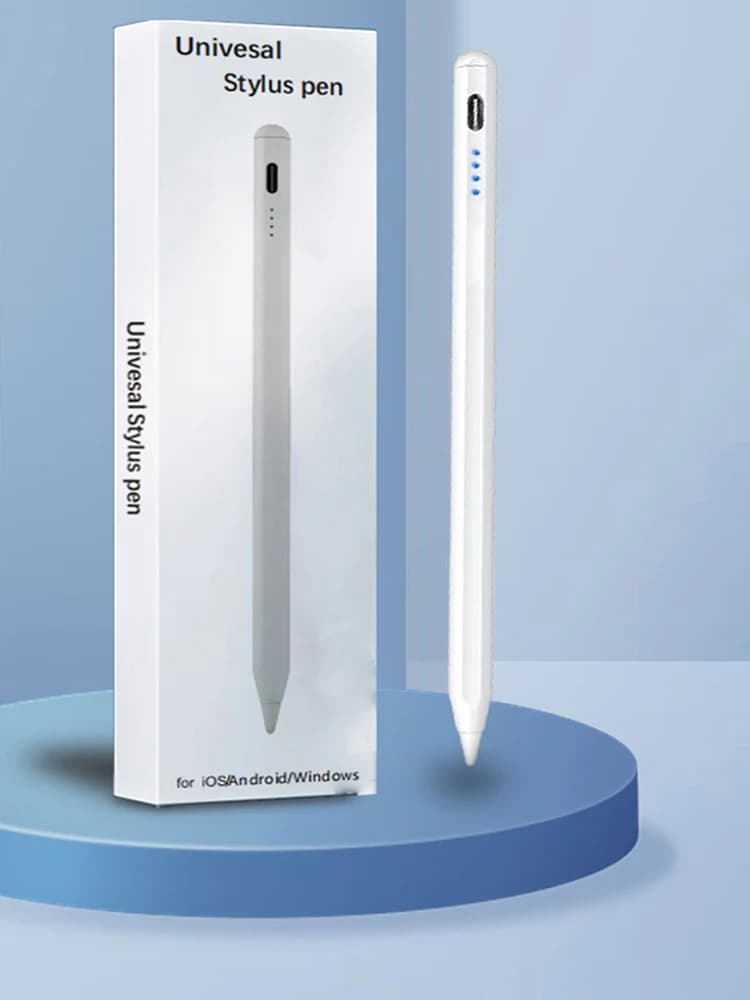 Penna Stilo Attiva Universale, Compatibile con Apple iPad/Tablet Android, con Punte Sostituibili
