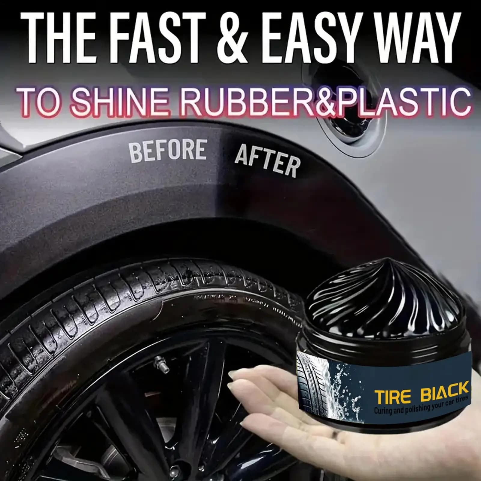 Long Lasting Tire Maintenance And Coating Paste 50g Car Tyre Rust Protection PolishPaste Automotive Maintenance Tyre Wax