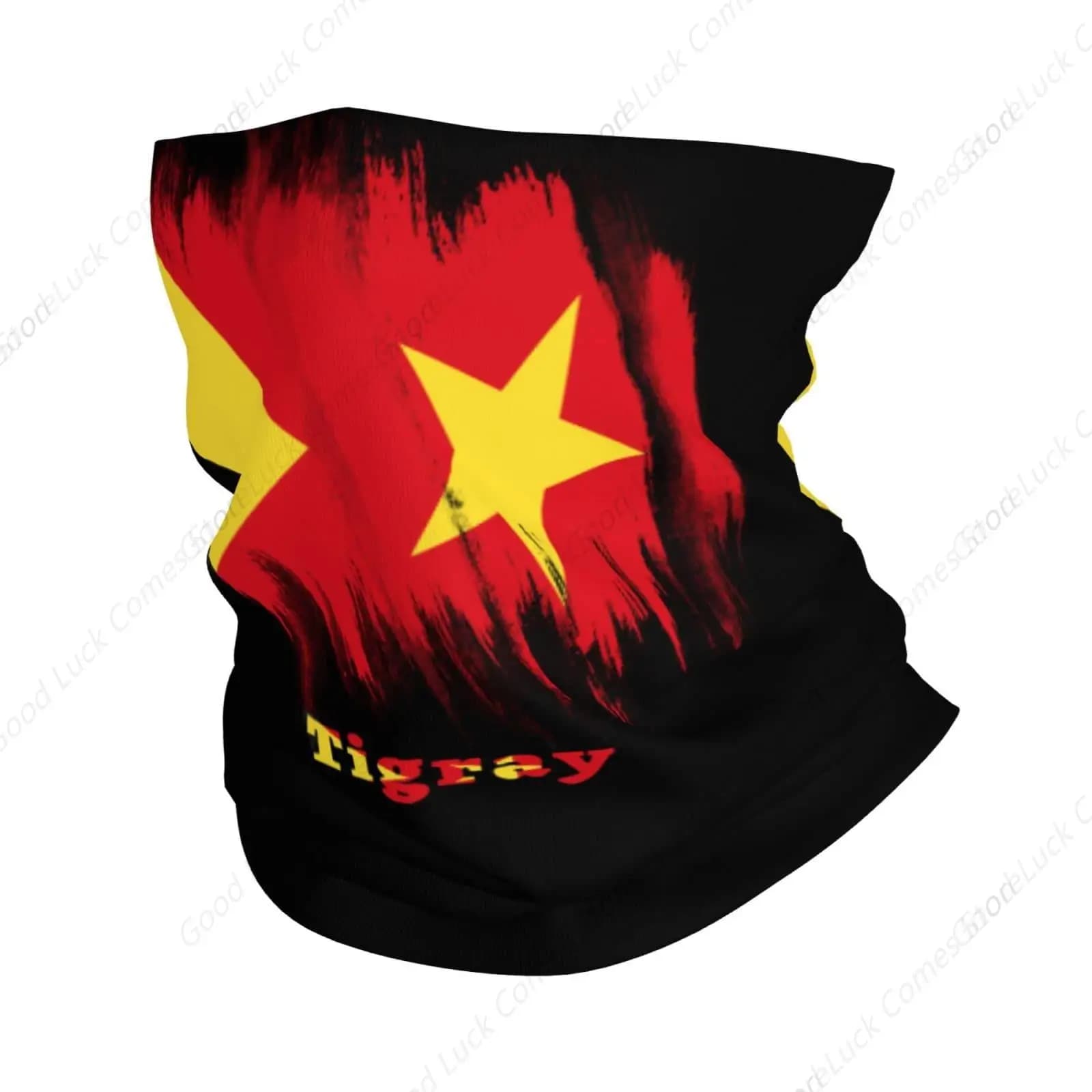 Tigray Flag Tigrean Ghetta per il collo senza cuciture Scudo Sciarpa Bandana Maschera Protezione UV senza cuciture per motociclismo