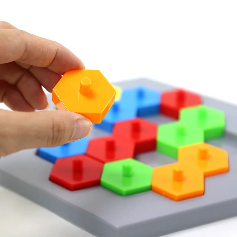 Scacchiera puzzle Montessori, gioco multigiocatore educativo per la prima infanzia, set da gioco per feste in famiglia, regalo di Natale per bambini.