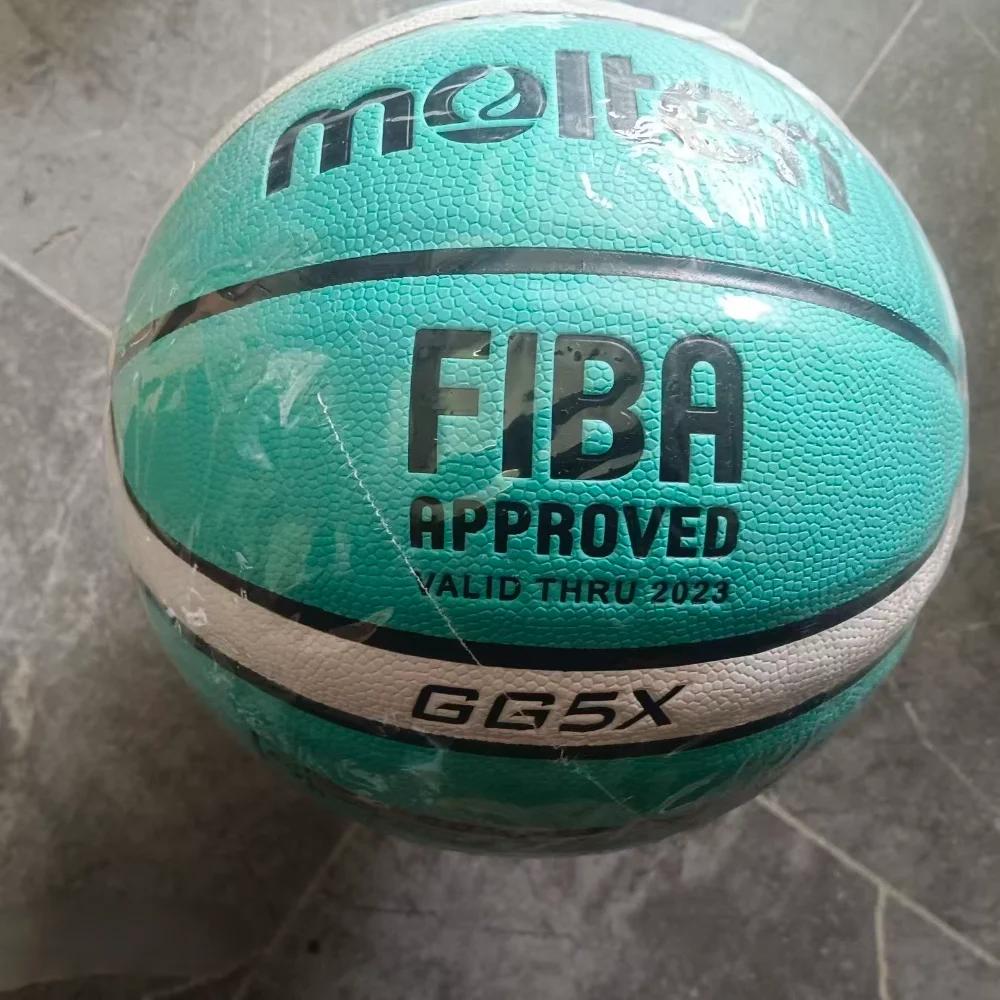 Morten  BaNew Tiffany Green GG5X-5 Sketball Professional Competition Ball Moisture-absorbing Soft Leather Wear-resistant