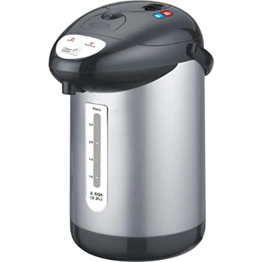 2.5QT Travel Electric Kettle with Stainless Steel Interior for Home and Office, Black Color, Compact Design, Quick boiling