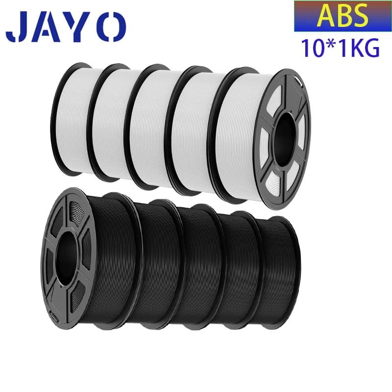 3D Printer Filament JAYO 1.75MM 10KG Filament Diameter ABS Filament Printer Filament FDM 0.02mm High TenacityWithout Bubble Printer 3D FDM
