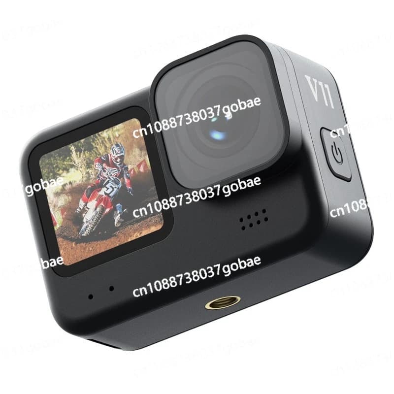 Nuovo schermo dual color V11 5K fotocamera sportiva ad alta definizione per immersioni all'aperto impermeabile equitazione casco anti-shake registrazione di guida