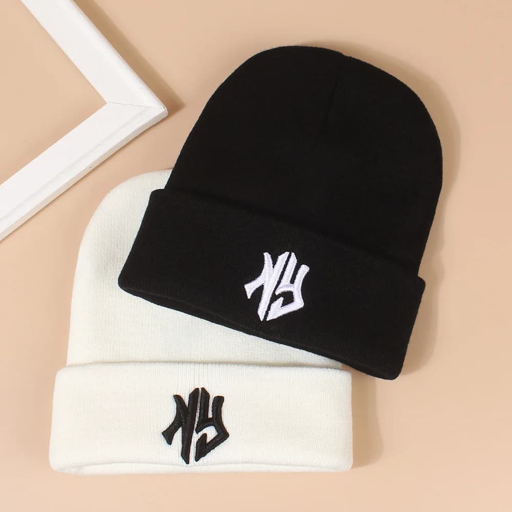Cappelli invernali Berretti unisex Berretti lavorati a maglia per uomo Autunno Ciclismo Cofano Sci all'aperto Berretto caldo Uomo Donna Moda New York Cappello freddo