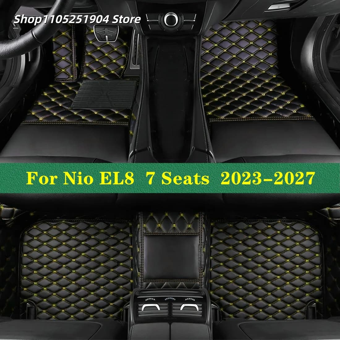 Tappetini Auto Personalizzati per Nio EL8 7 Posti 2023 2024 2025 2026 2027 Accessori Interni Auto