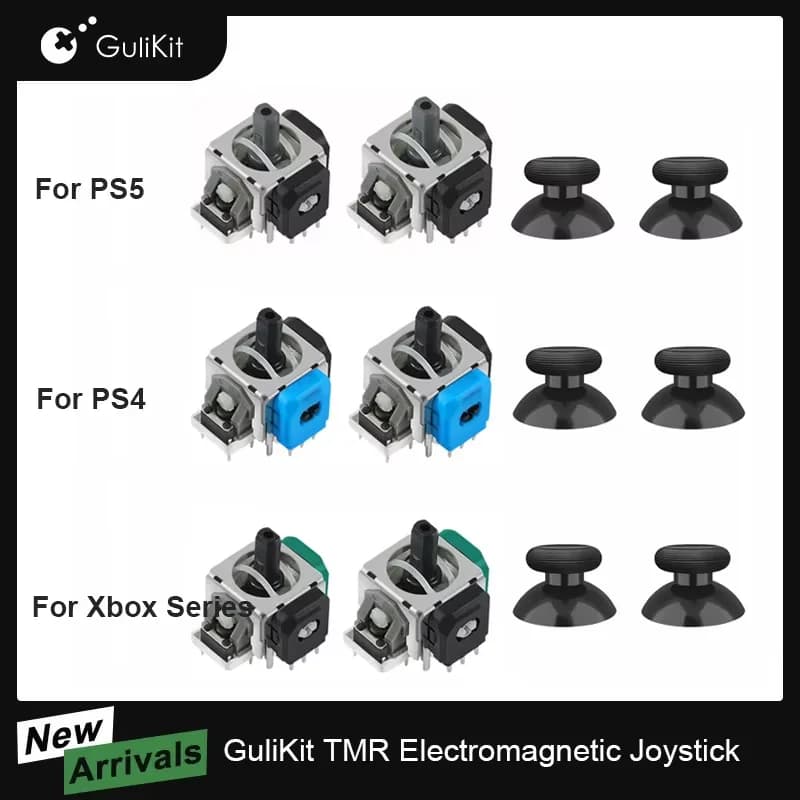10 paia GuliKit TMR Joystick per PS4 PS5/PS5 Edge Gamepad per Switch Pro Xbox Series Controller Accessori di gioco di ricambio