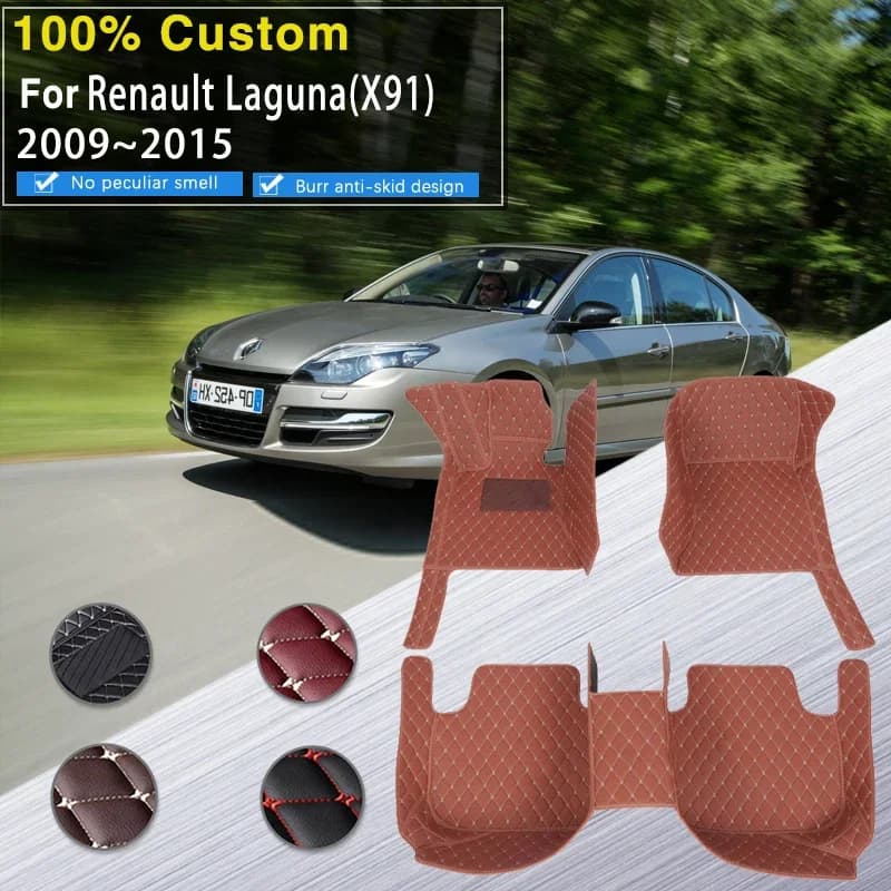 Tappetini per auto RHD completi per Renault Laguna X91 2009 ~ 2015 5 posti Tappetino protettivo impermeabile Alfombra Para Auto Accessori auto