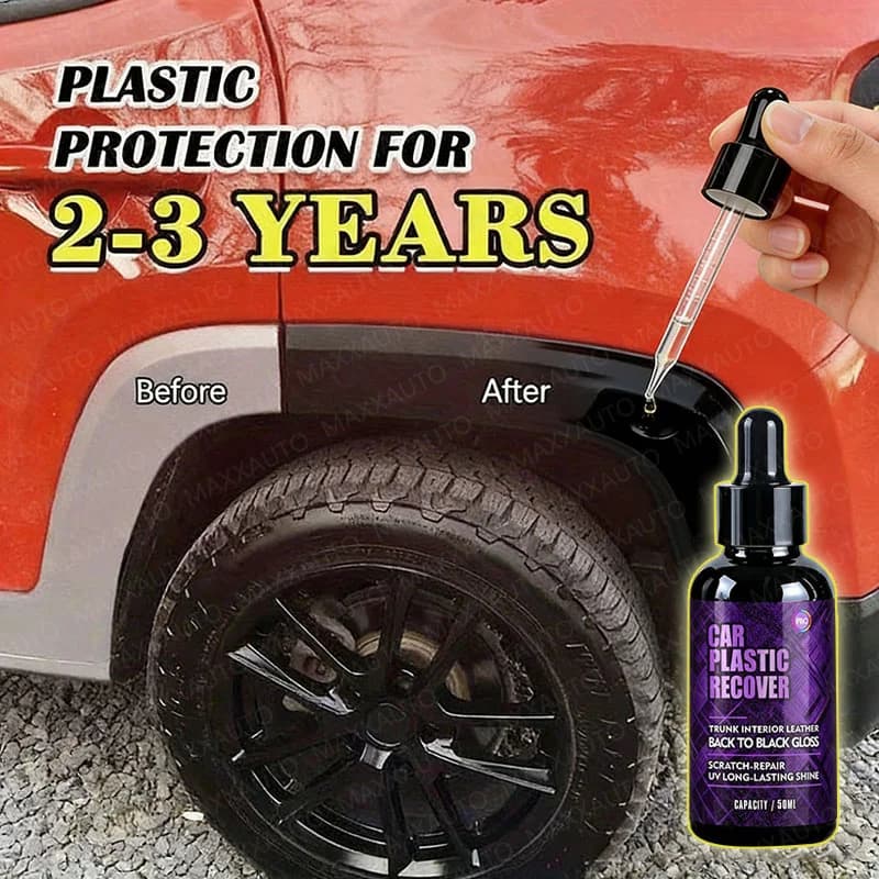 Restauratore di plastica per auto Ritorno al nero Gloss Concentrato Enhancer Rivestimento a lunga durata Rinnovatore di pelle Pulizia automatica della cura dello smalto
