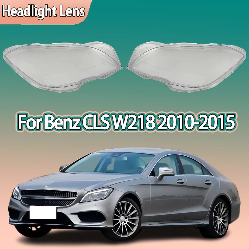 Per Mercedes-Benz CLS W218 CLS260 CLS300 CLS350 2010 2011 2012 2013 2014 2015 Faro Trasparente Copertura Paralume in Plexiglass