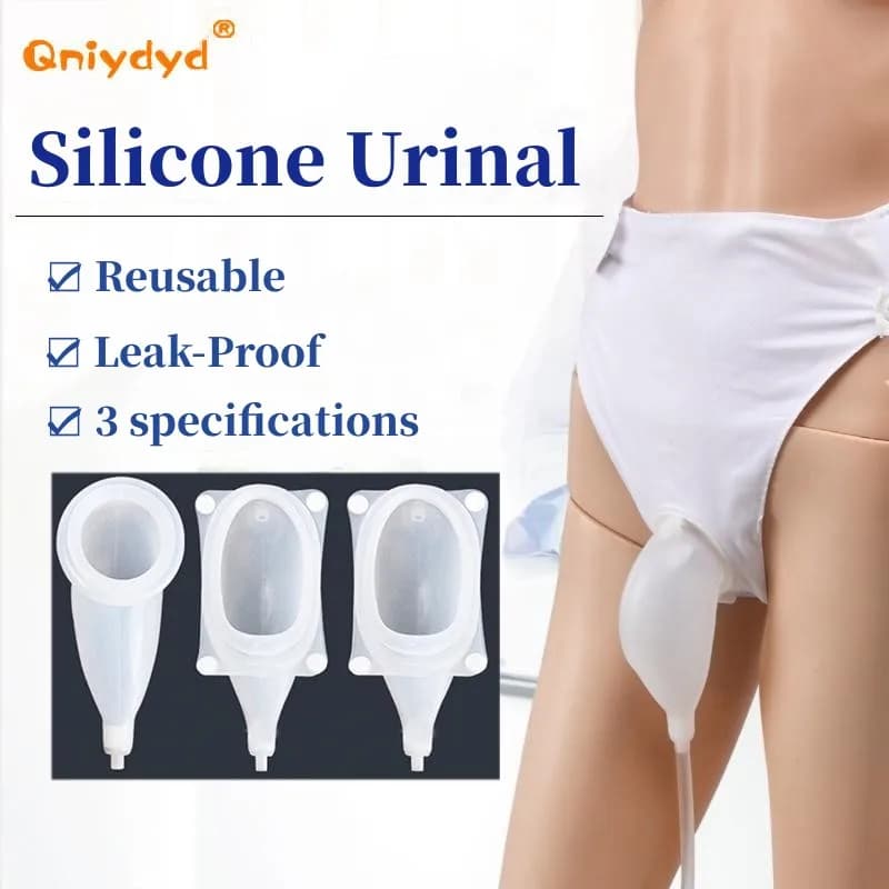 Ricevitore urinario per uomini donne anziani orinatoio in silicone pazienti costretti a letto biancheria intima borsa per orinatoio riutilizzabile a prova di perdite