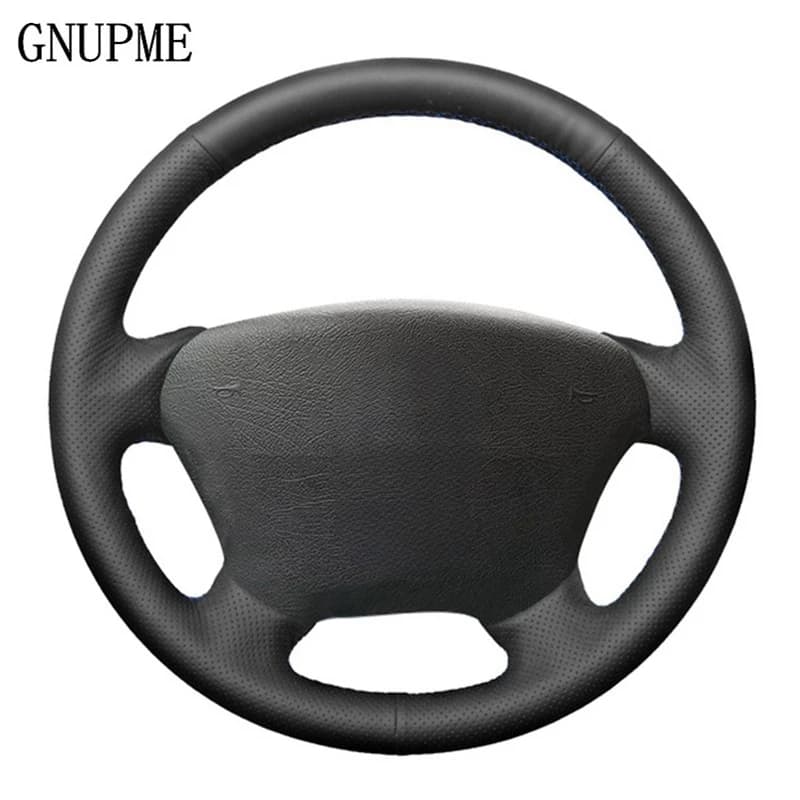 Coprivolante per auto in pelle artificiale nera fai da te per Mercedes Benz W163 classe M ML230 270 320 350 430 500 1997