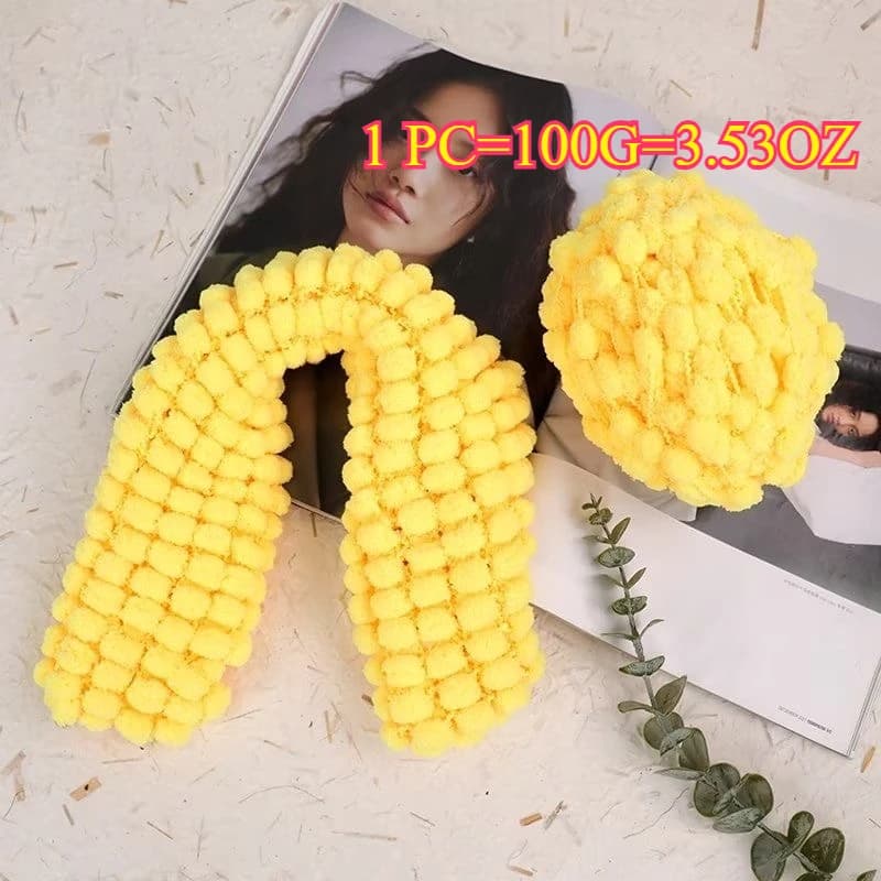 100g Knitting Yarn For Crochet Blanket Scarf Slipper Bag Hat Handmade Craft DIY Weaving Yarn Ball Warm Soft Thick Blanket Yarn
