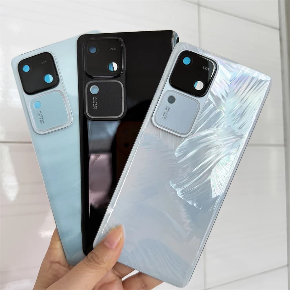 Back Glass Cover For Vivo V30/S18 Pro Battery Case V30/S18 Rear Door Housing Lid Panel Shell Repair Parts +Camera Lens &Glue