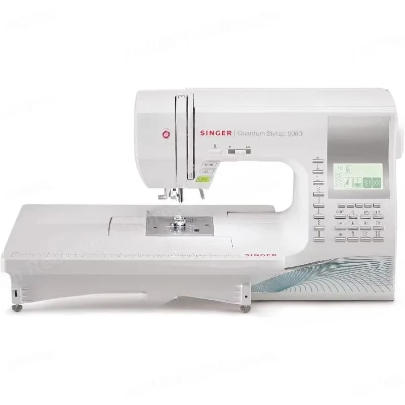 9960 Macchina per cucire e quilting con kit di accessori, tavolo di estensione - 1.172 applicazioni di punti e pilota automatico elettronico