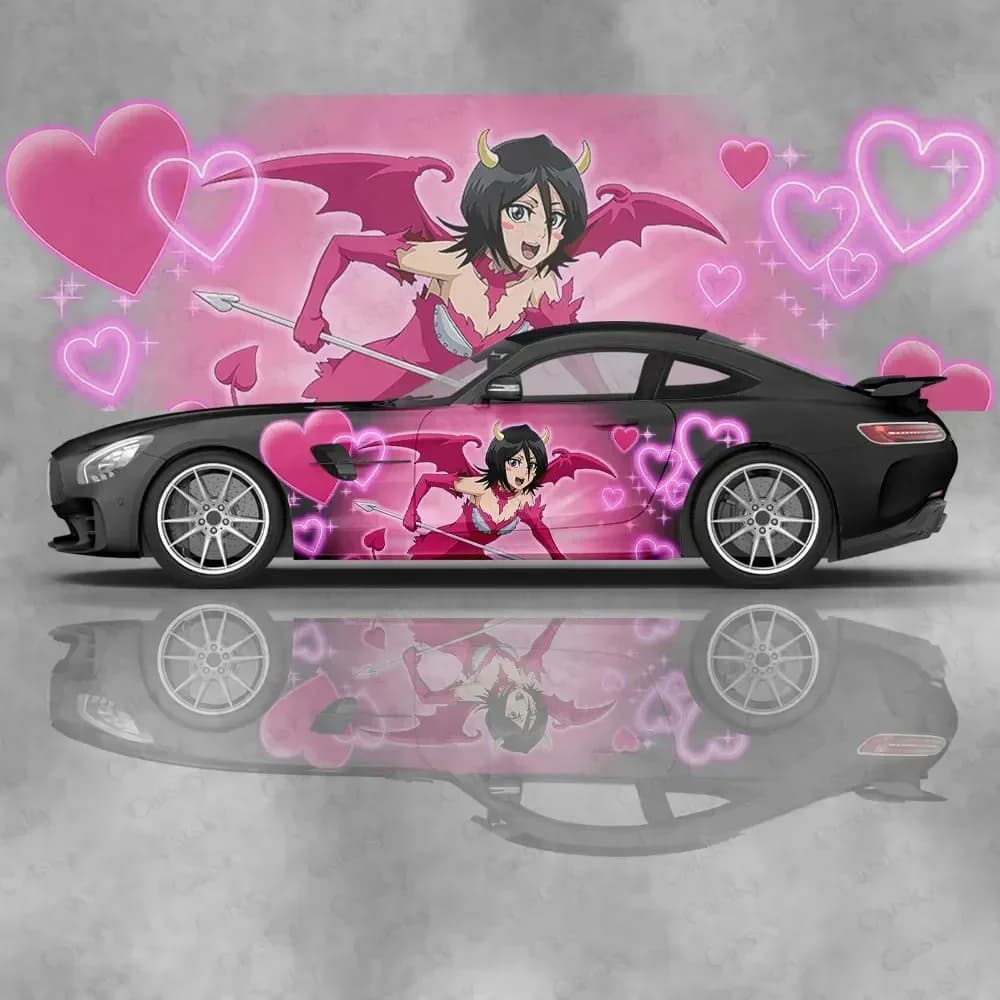 Kuchiki Rukia Anime Adesivi per carrozzeria Itasha Vinile Adesivo per decalcomania laterale per auto Adesivo in vinile premium Personalizza involucri per carrozzeria auto