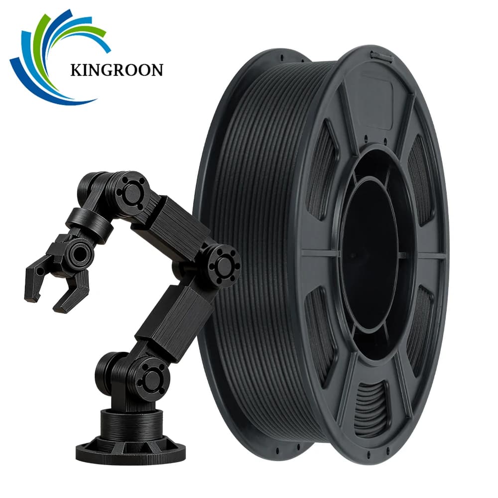 KINGROON Filament of nylon PLA PETG carbon fiber 1.75 mm 0.3 kg (NON 1 kg), PLA-CF PETG-CF PA-CF high strength for 3D printer, 300 g