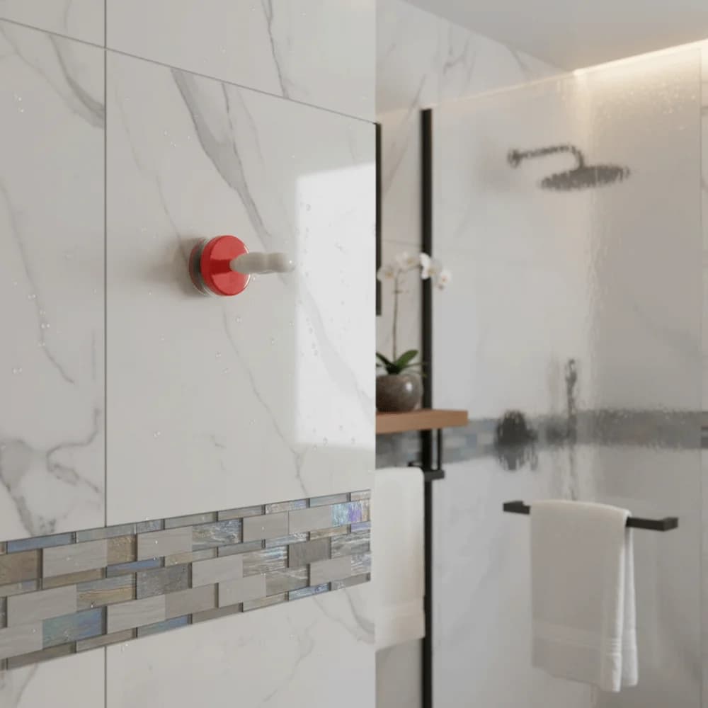Gancio a ventosa rotante staccabile da 2 pezzi Gancio per bagno color crema senza adesivo Gancio per appendere portatile in plastica Porte della camera da letto