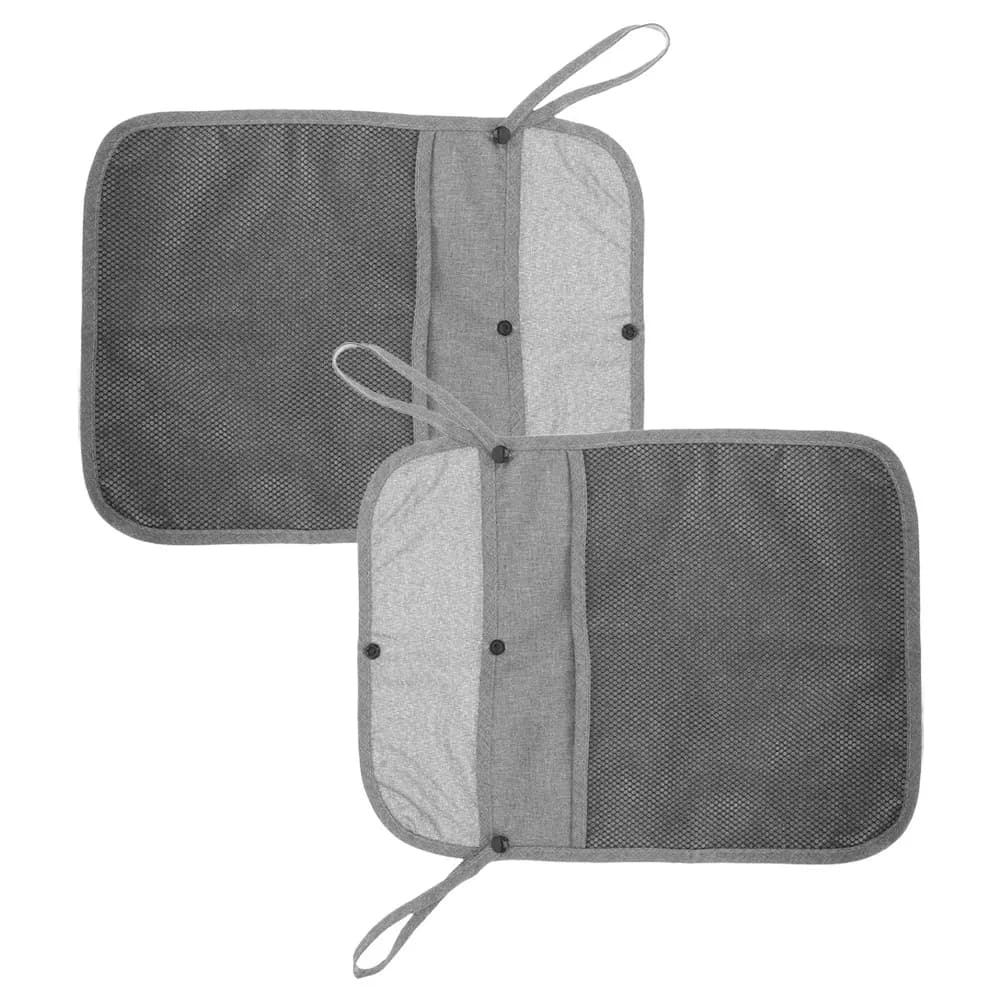 2 Pezzi Borsa Organizer da Appendere per Passeggino, Contenitore Laterale Portatile in Rete per Pannolini, Essenziale per Viaggi
