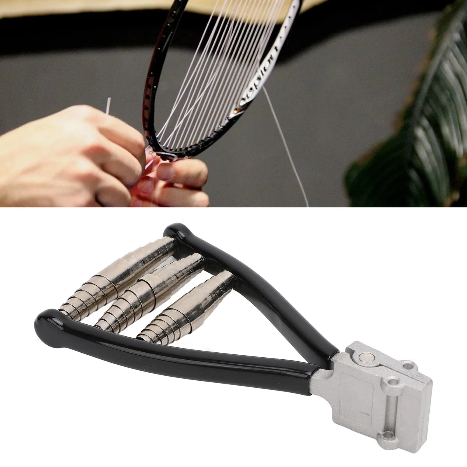 Starter Incording Clamp Tool to Match Sports Tennis High Strength Rubber Handle Lightweight Better Badminton Racket Grip Grip