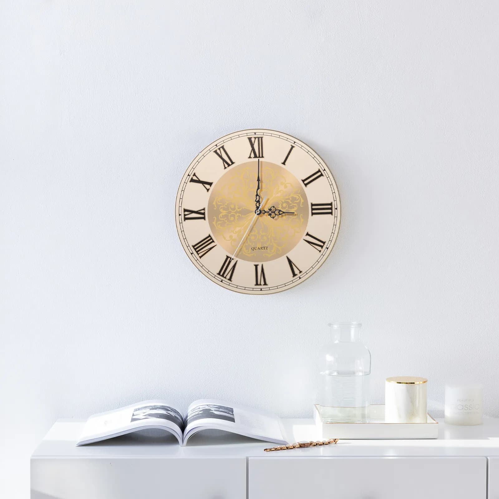 European Style Quartz Clock Dial Replacement Round Dial Board for DIY Wall Clock Parts Accessories Modern Design