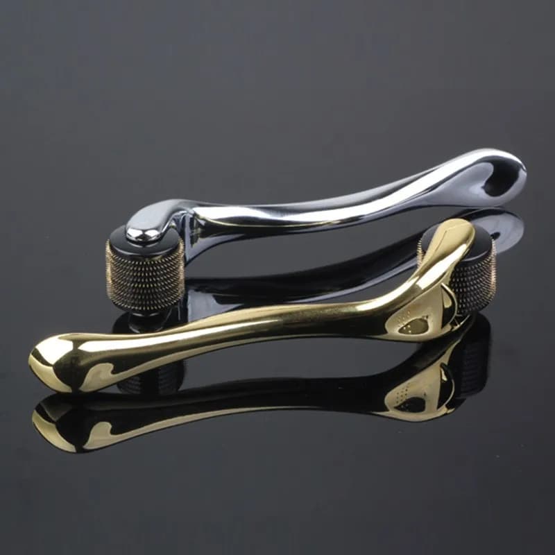 540 Pin Derma Roller Instrument for Collagen Induction, Beard Growth & Facial Massage, Home Use Skin Care