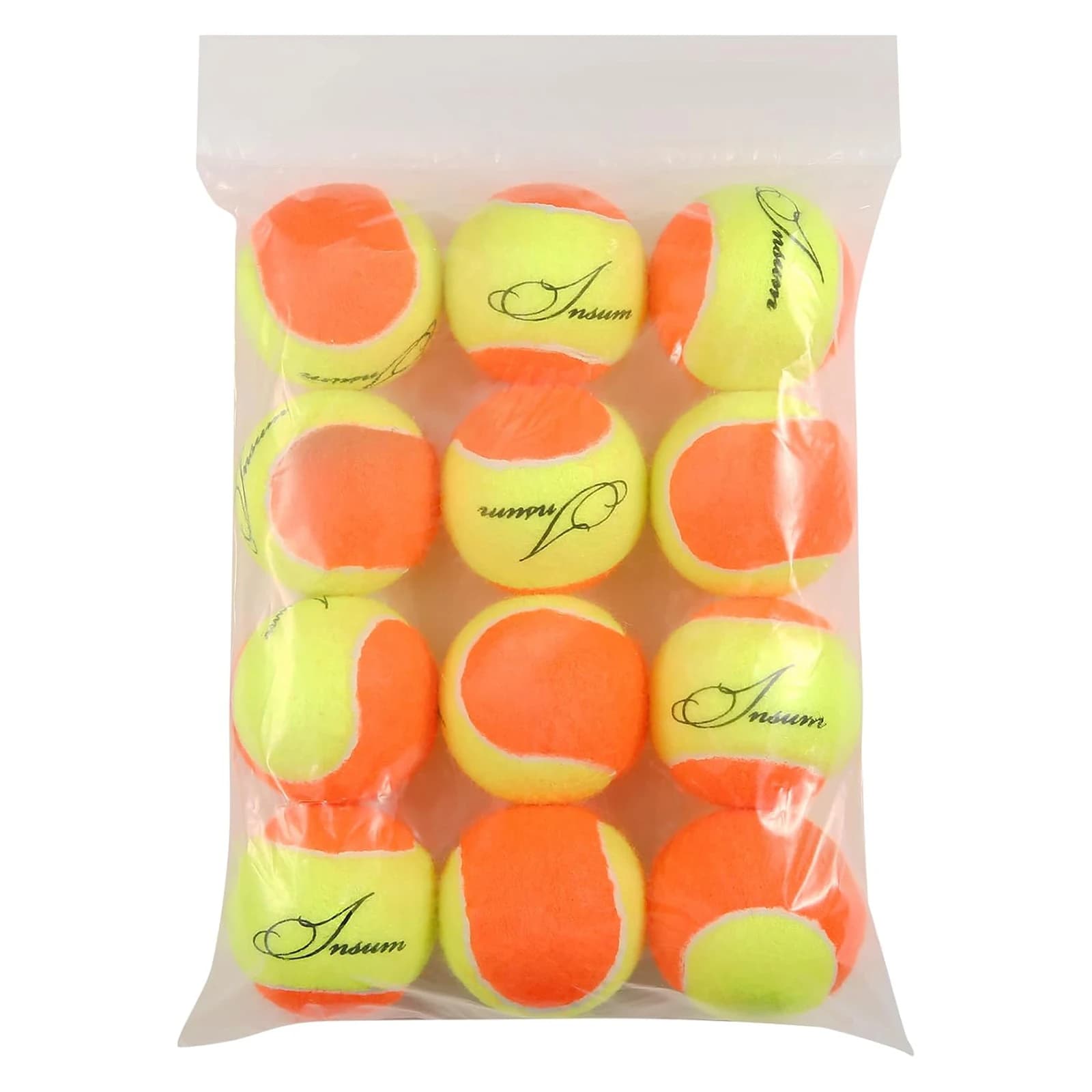 Palline da tennis a bassa compressione da 12 pezzi da 2,5 pollici per palline da tennis di transizione per allenamento per cani da compagnia