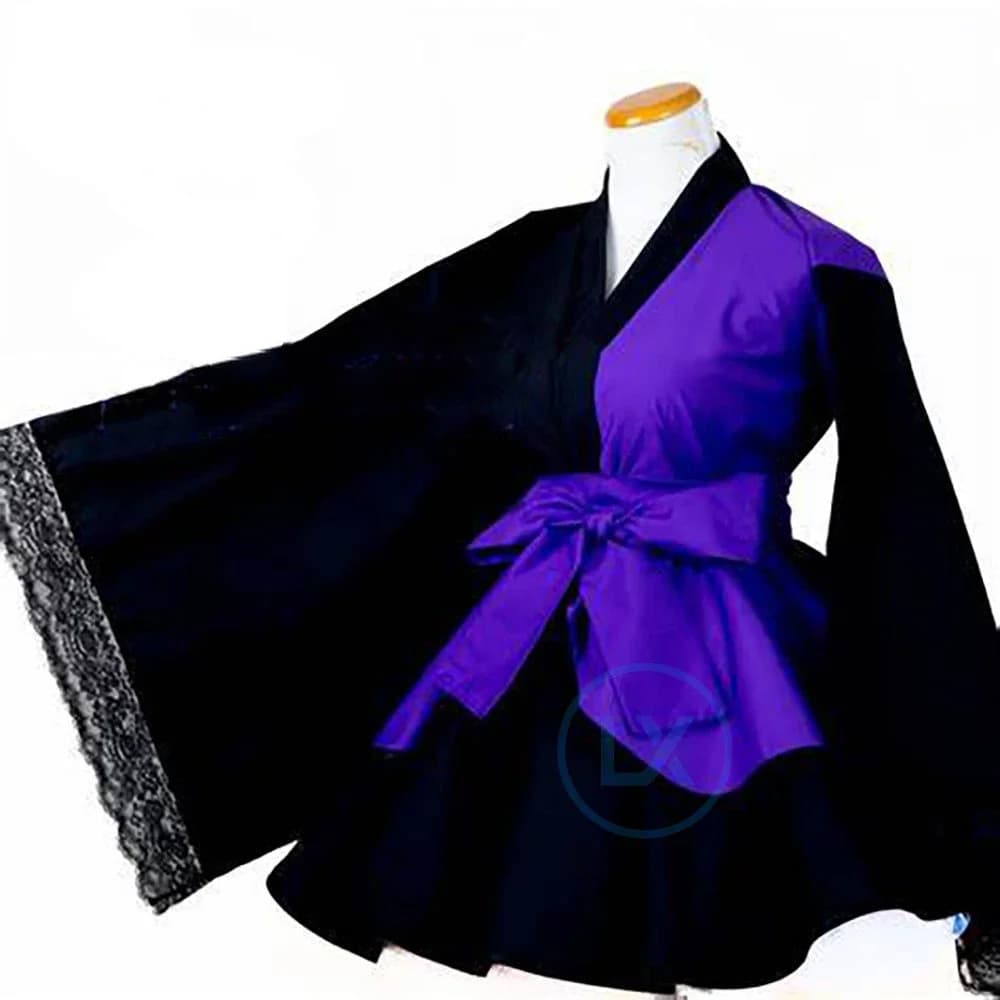 Costume cosplay anime Miroku Lolita Inuyasha Kimono Dress Set for Women's Halloween