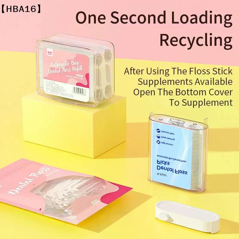 88 pcs/box Automatic Dispenser for Interdental Wire, Travel Portable Organizer, High Weight Dispenser for Oral Hygiene