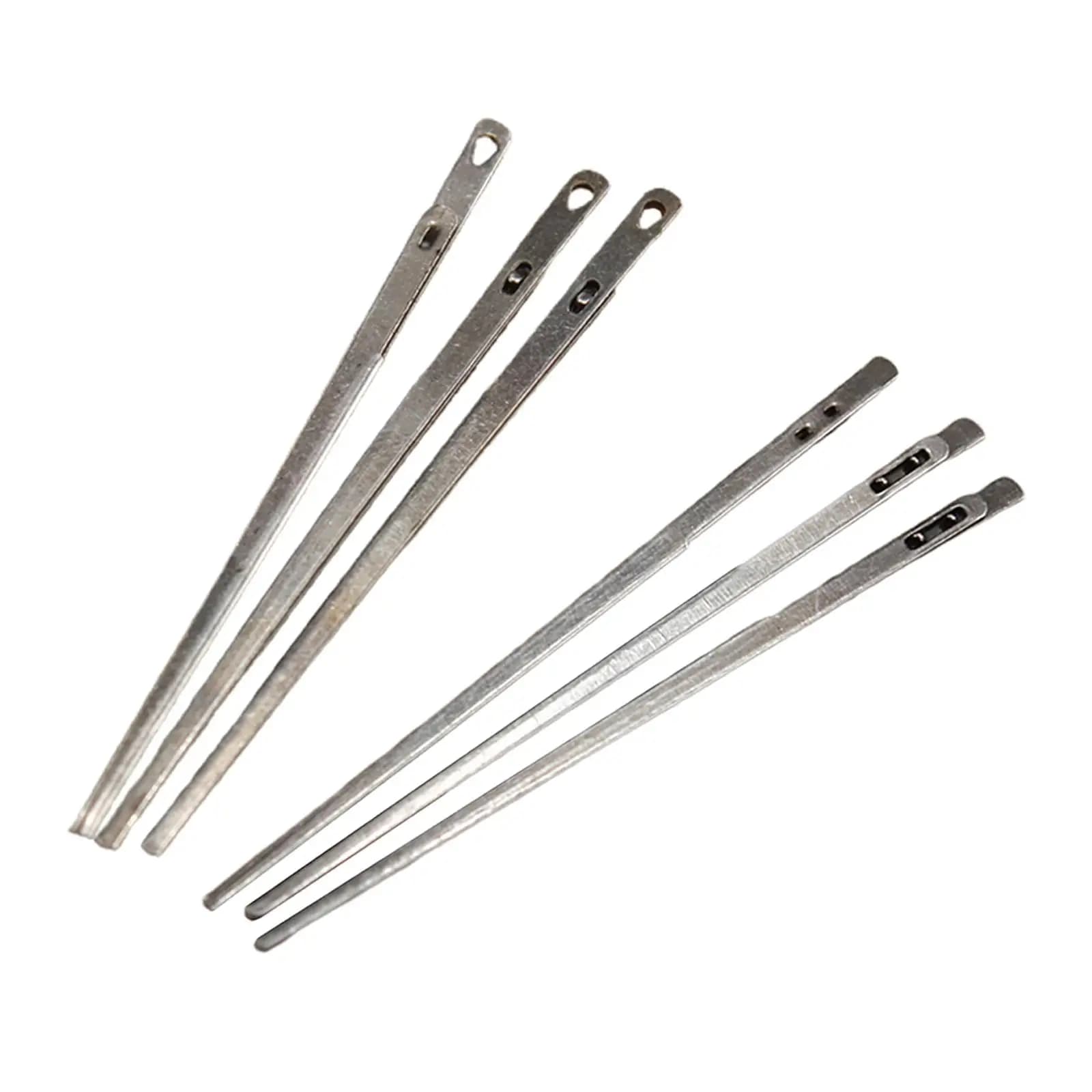 3 pezzi fai da te in pelle cucito strumento artigianale foro in pelle ferri da maglia doppio foro corda in pelle ago in pizzo ago per cucire a mano