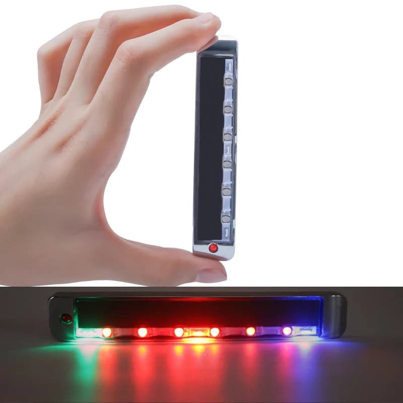Solar LED Strip Car RGB Light Anti Static Door lampada ambientale lampeggiante fanale posteriore avvertimento stroboscopico accessori automobilistici decorativi