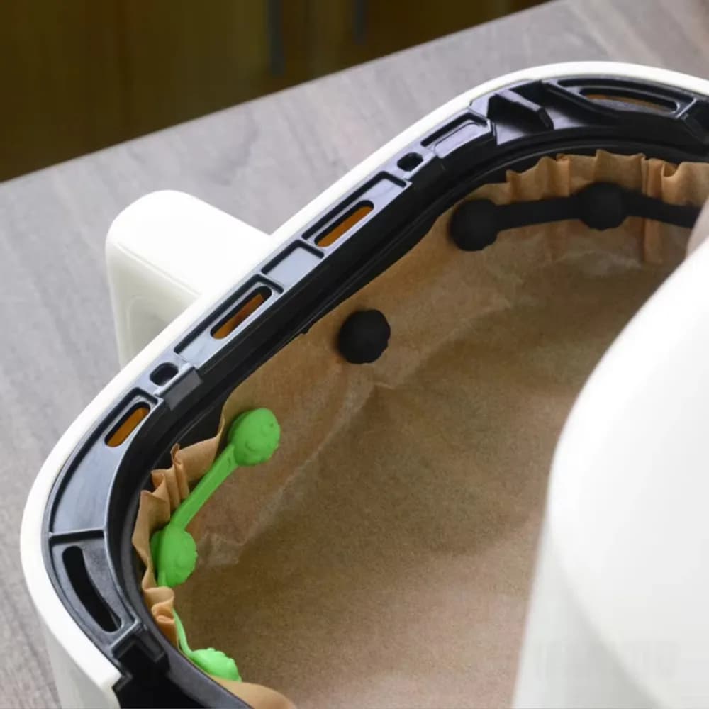 Mushroom-shaped Silicone Air Fryer Liner Magnetic Clip Heat-resistant Strong Magnetic Air Fryer Liner Magnet Buckle Reusable