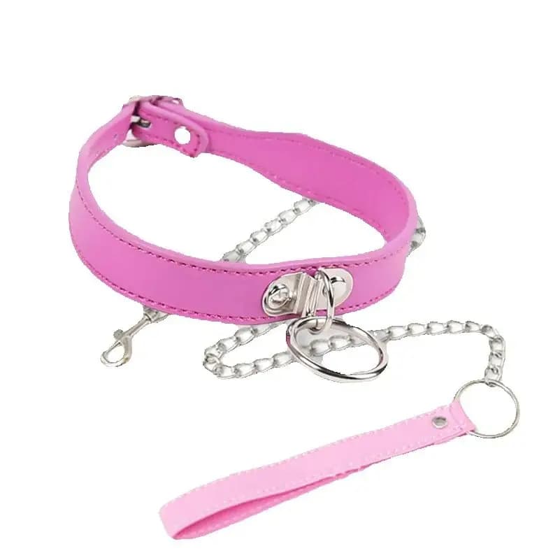 Bdsm Fetish Bondage Schiavo Del Sesso Collare In Acciaio Catena Guinzaglio Gioco Per Adulti catena Del Cane Cane di punire Collo Collari Sadismo Giocattoli Del Sesso Slave giocattolo erotico
