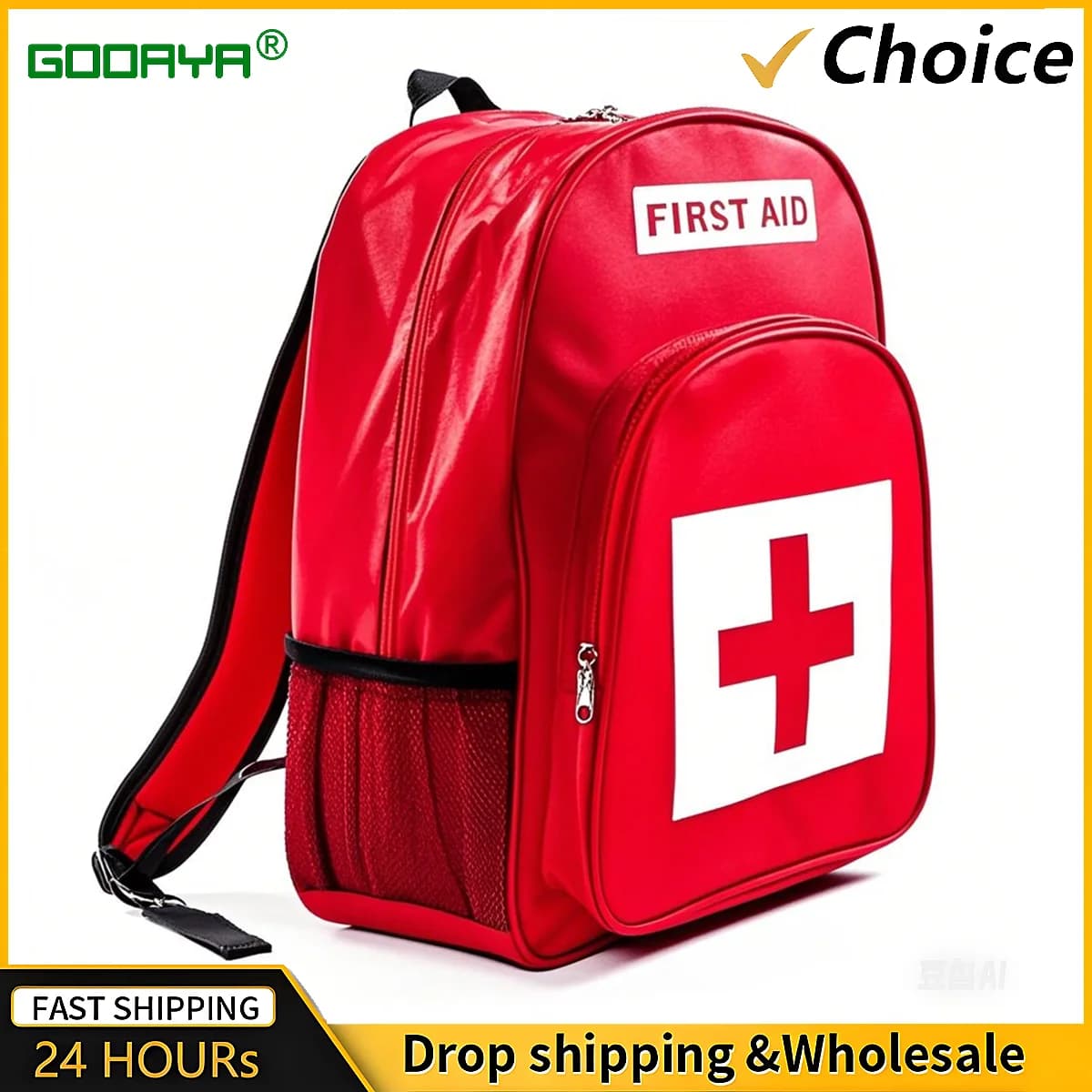 Kit di attrezzi di pronto soccorso per medicinali di grandi dimensioni da viaggio portatile Custodia per il trasporto Borsa di stoccaggio Valigia Set di accessori per borse per zaini piccoli in nylon