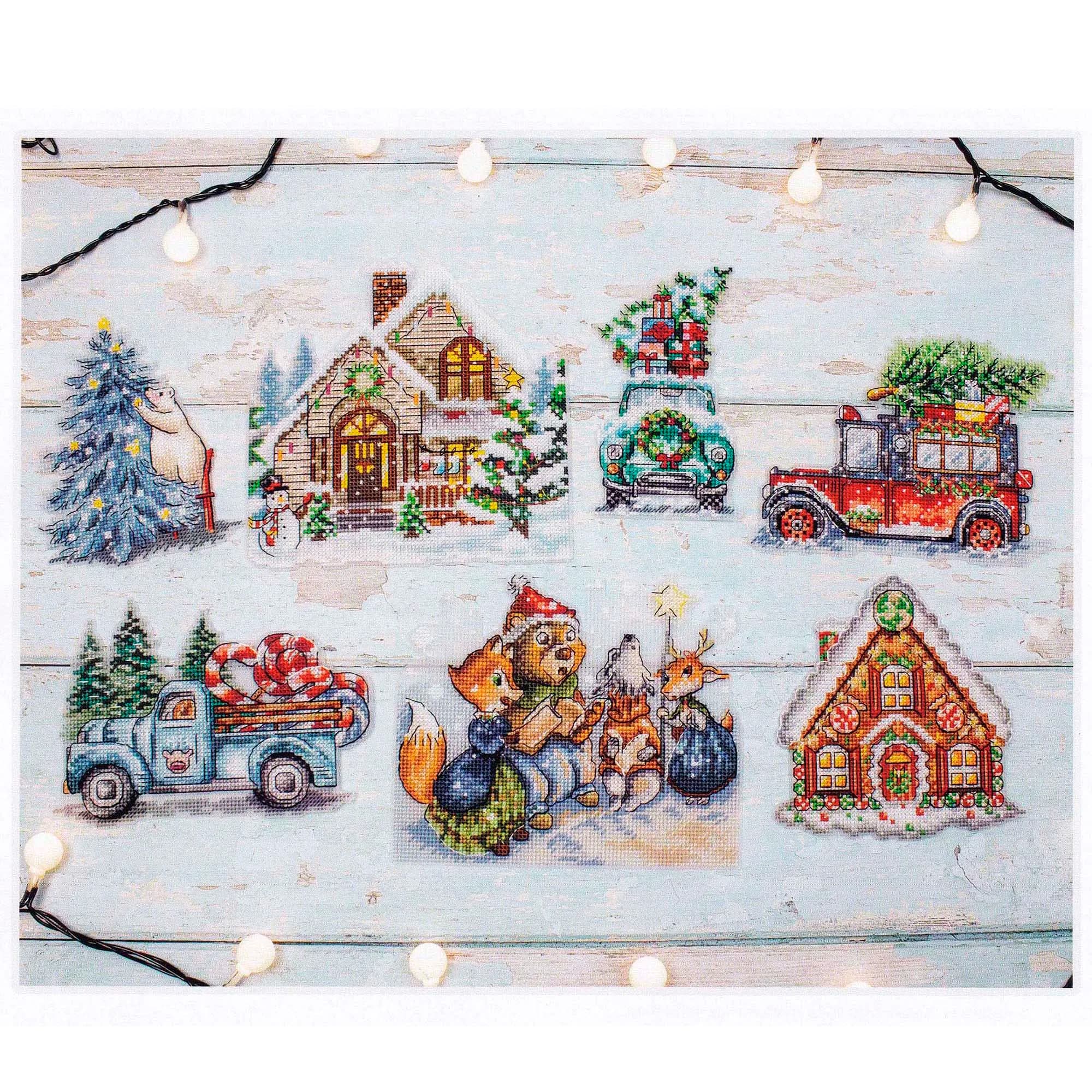 GUA220 Kit Christmas Chorus Ornament Festival Ornament Christmas Tree Decorations Cross Stitch Kits Cross-stitch Embroidery Set