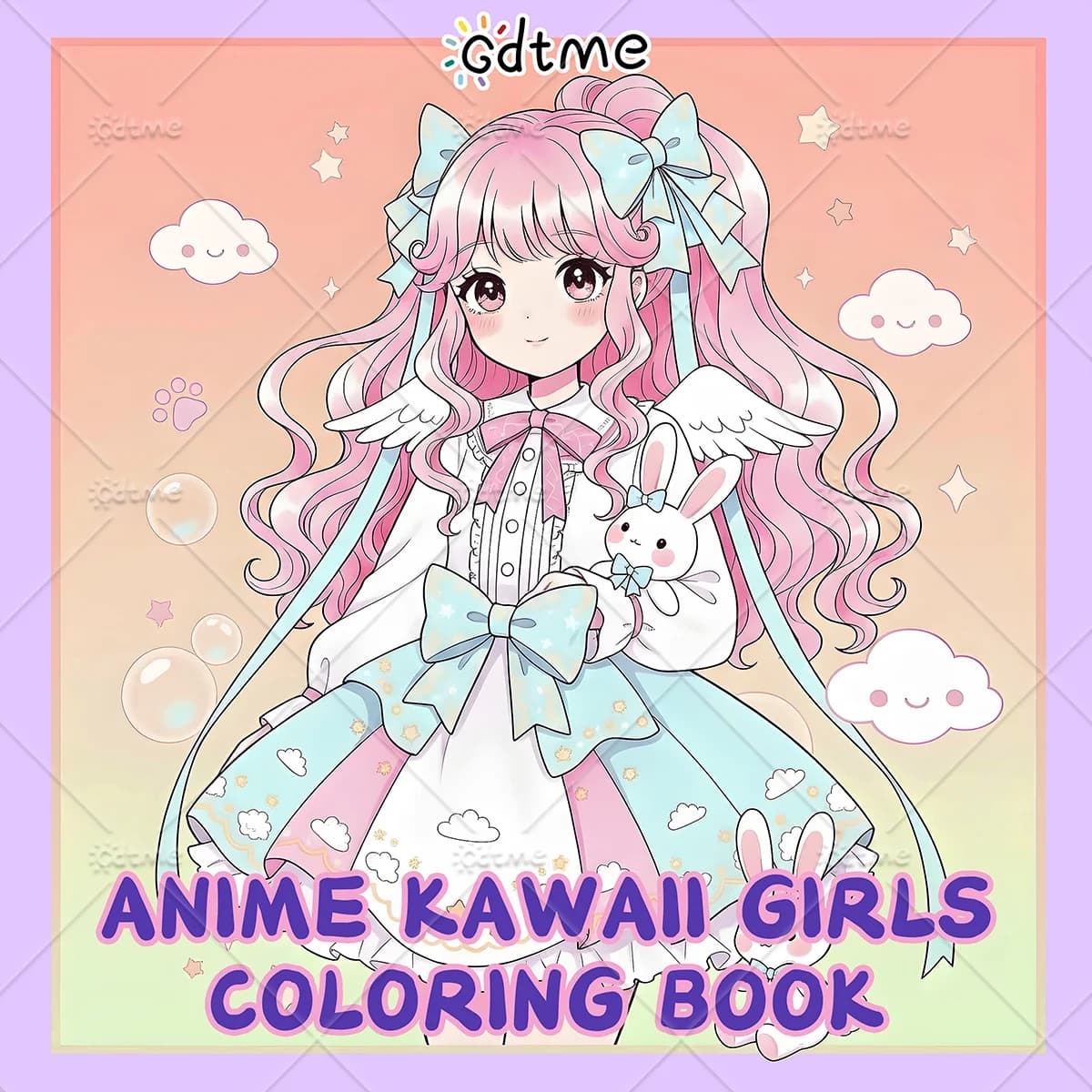Anti Anxiety Anime Kawaii Girls Coloring Book for Adults DIY Painting Drawing Art Activity Book Perfect Gift for Relaxation