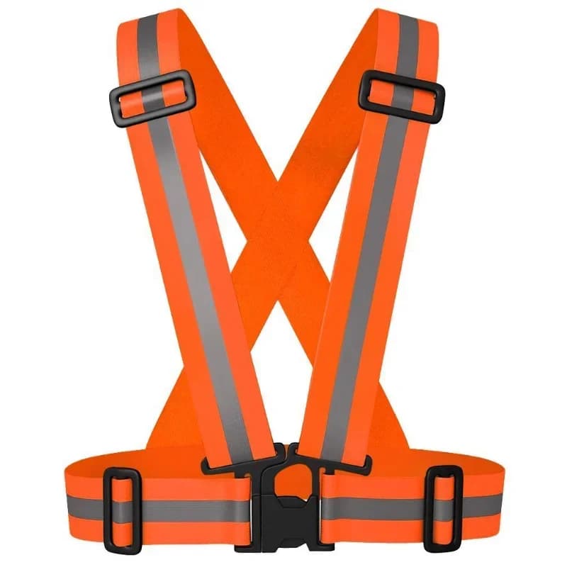 Adjustable reflective jackets, running vests, safety belts for adults and children, bicycles